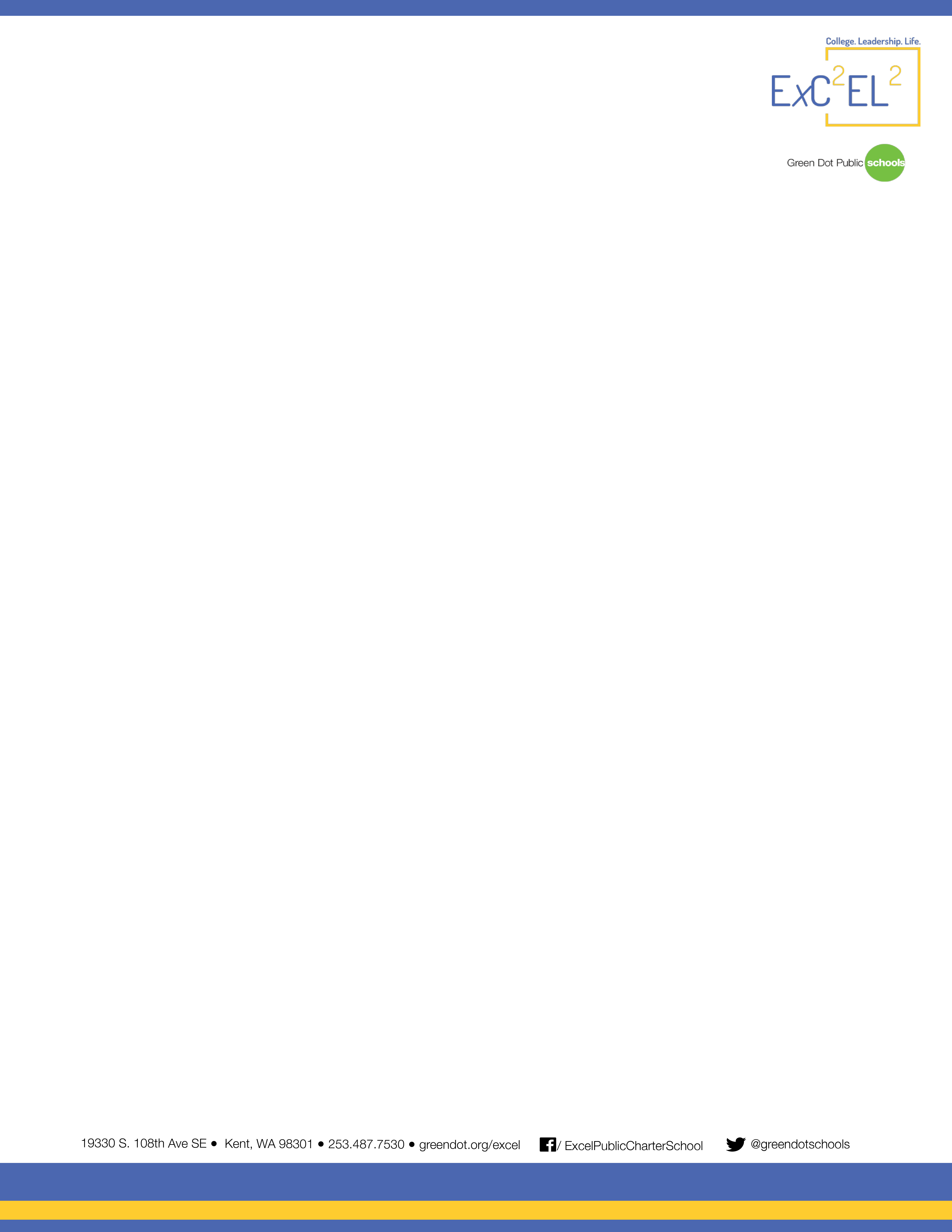 Excel FullBleed Printed Letterhead (per 5000) Advancement