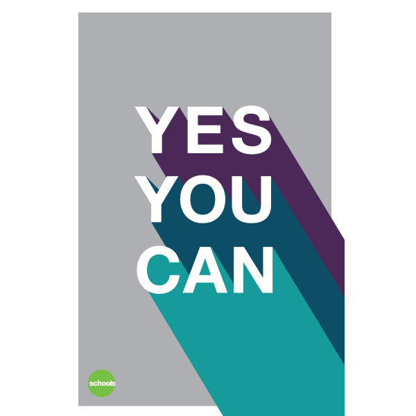 Yes You Can - Vinyl Banner - Advancement
